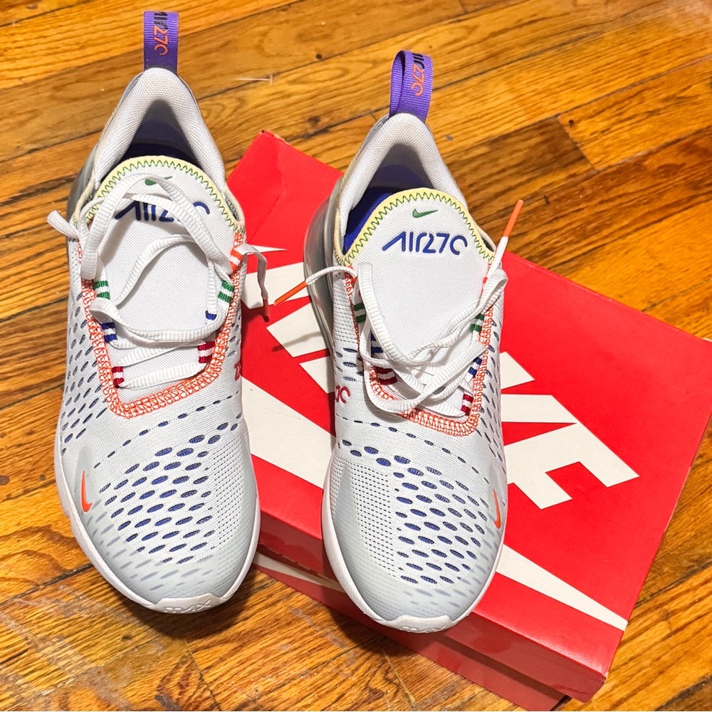Nike Kids Sneakers - White and Orange